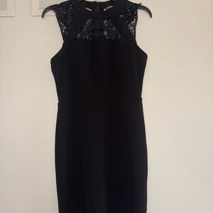 Elegant Mini Black Lace Dress